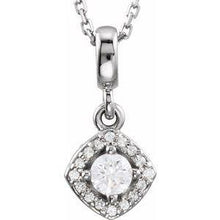 Load image into Gallery viewer, 1/3 CTW Diamond Halo-Style 18&quot; Necklace
