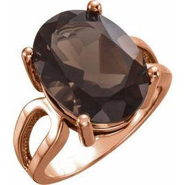 12x10 mm Oval London Blue Topaz Ring