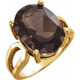 12x10 mm Oval London Blue Topaz Ring