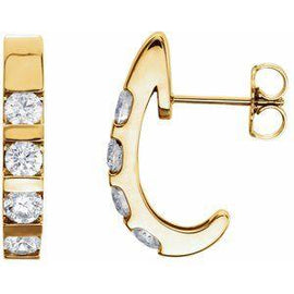 1 CTW Diamond Earrings