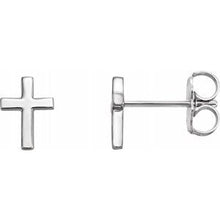 Load image into Gallery viewer, 10 mm Cross Earrings
