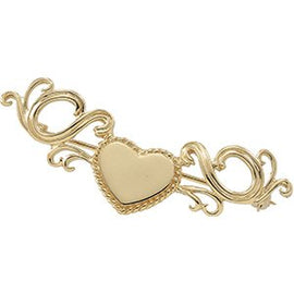 21x18 mm Heart Brooch