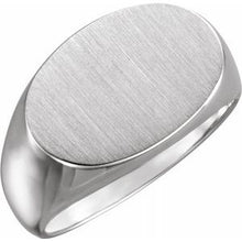 Load image into Gallery viewer, 18x12 mm Oval Signet Ring
