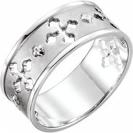 Pierced Cross Ring