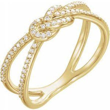 Load image into Gallery viewer, 1/5 CTW Diamond Knot Ring
