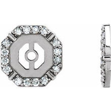 Load image into Gallery viewer, 1/6 CTW Diamond Earring Jackets
