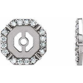 1/6 CTW Diamond Earring Jackets
