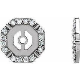 1/6 CTW Diamond Earring Jackets