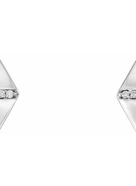 .025 CTW Diamond Geometric Earrings