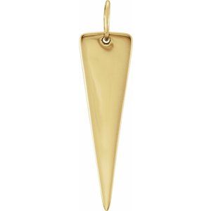 Gold-Plated Triangle Pendant
