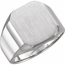 18x16 mm Octagon Signet Ring
