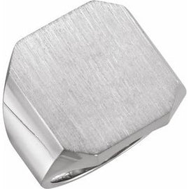 18x16 mm Octagon Signet Ring
