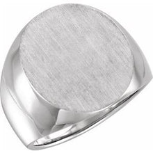 Load image into Gallery viewer, 20x17 mm Oval Signet Ring
