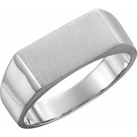 15x11 mm Rectangle Signet Ring