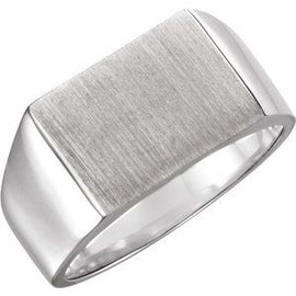 15x11 mm Rectangle Signet Ring