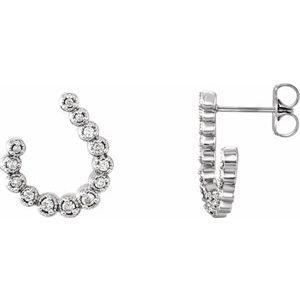 1/4 CTW Diamond Freeform Earrings