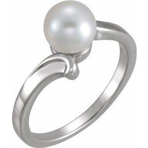 7 mm Solitaire Ring for Pearl