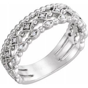 1/8 CTW Stackable Diamond Ring