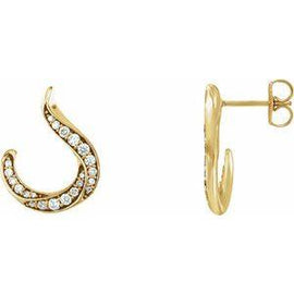 3/8 CTW Diamond Freeform Earrings