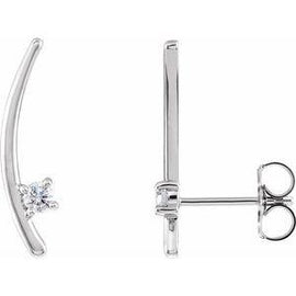 1/8 CTW Diamond Ear Climbers