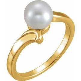 7 mm Solitaire Ring for Pearl
