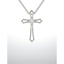 Load image into Gallery viewer, 3/8 CTW Diamond Cross Pendant
