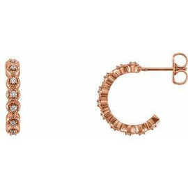 1/10 CTW Diamond Hoop Earrings