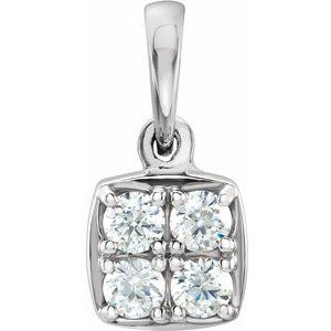 1/4 CTW Diamond Pendant