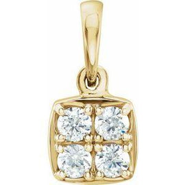 1/4 CTW Diamond Pendant