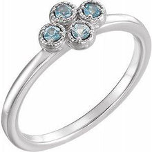 Load image into Gallery viewer, Aquamarine Cluster Ring
