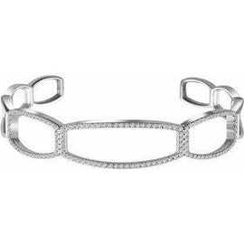 3/4 CTW Diamond Cuff 6 1/4