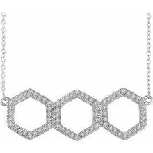 Load image into Gallery viewer, 1/4 CTW Diamond Geometric 16-18&quot; Necklace
