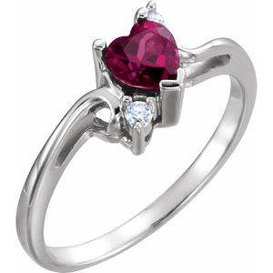 Accented Heart Ring