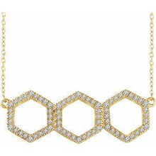 Load image into Gallery viewer, 1/4 CTW Diamond Geometric 16-18&quot; Necklace
