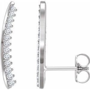 1/3 CTW Diamond Ear Climbers