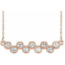 Load image into Gallery viewer, 1/2 CTW Diamond Bezel-Set 16-18&quot; Necklace
