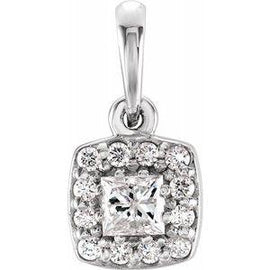 1/4 CTW Diamond Pendant