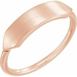 20x5 mm Geometric Signet Ring