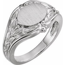 Load image into Gallery viewer, 10x8 mm Oval Signet Ring
