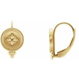 Beaded Lever Back Earrings