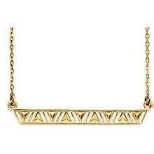 Load image into Gallery viewer, Triangle Bar 16-18&quot; Necklace
