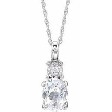 Load image into Gallery viewer, Amethyst &amp; .02 CTW Diamond 18&quot; Necklace
