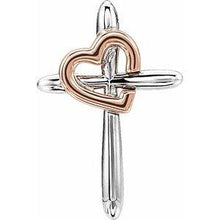 Load image into Gallery viewer, Cross with Heart Pendant
