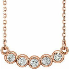 Load image into Gallery viewer, 1/3 CTW Diamond Bezel-Set 16-18&quot; Necklace
