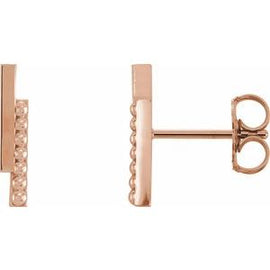 Beaded Bar Earring