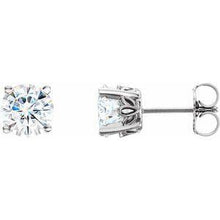 Load image into Gallery viewer, 5 mm Round Forever One™ Moissanite Earrings
