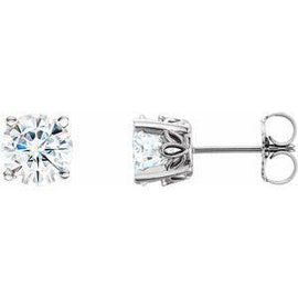 5 mm Round Forever One™ Moissanite Earrings