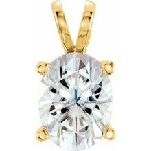 Load image into Gallery viewer, 8x6 mm Oval Forever One™ Moissanite Pendant
