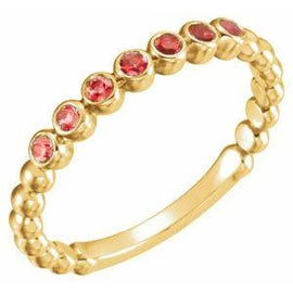 Aquamarine Stackable Ring