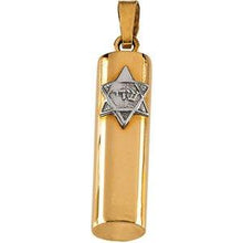 Load image into Gallery viewer, 15x6 mm Mezuzah Pendant
